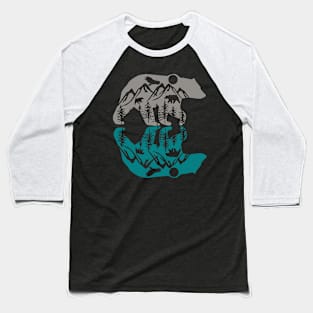 Mountain Bear Baseball T-Shirt